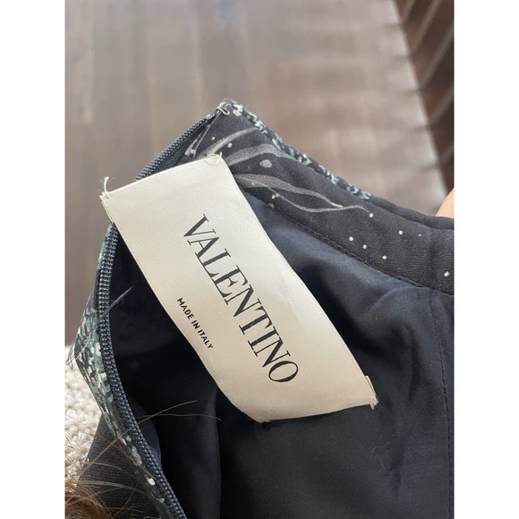 Valentino Wool Silk Galaxy Cosmic Print Dress Size 6 - Picture 8 of 9